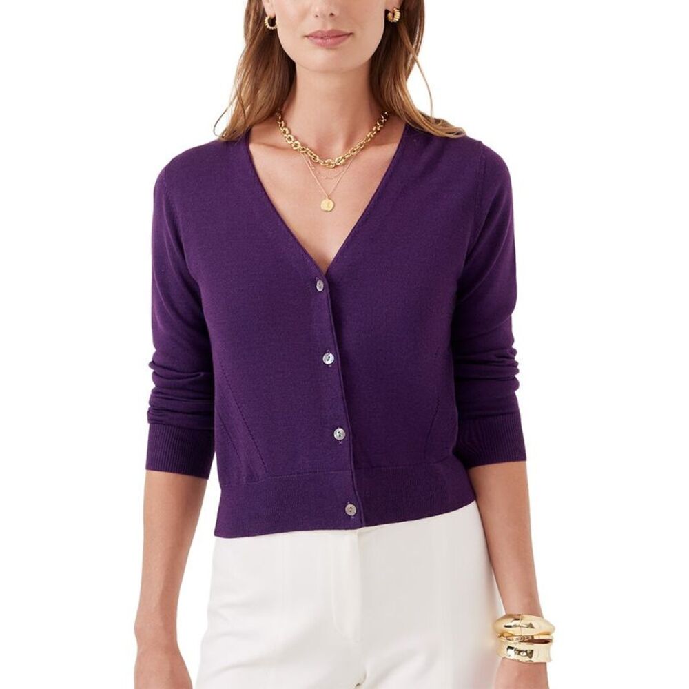 J.Mclaughlin Womens Olivette Sweater, Purple